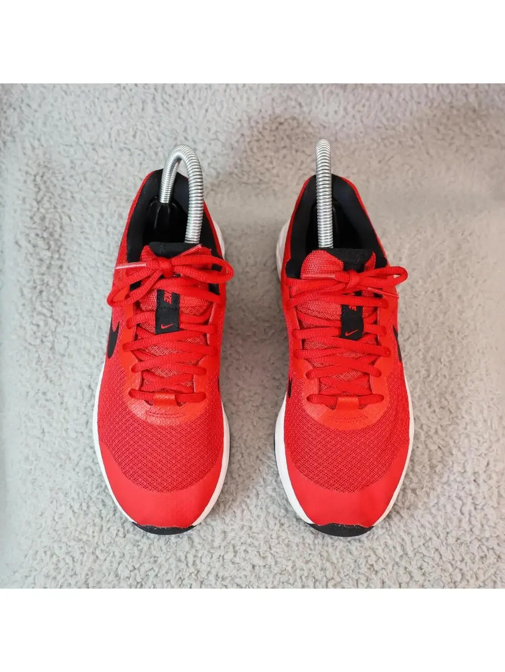 Nike Boys Revolution 6 DD1096-607 Red Running Shoes 4Y VGUC